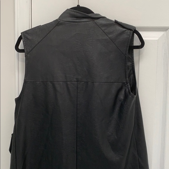 OAK + FORT Vegan Leather Vest - Picture 2 of 2